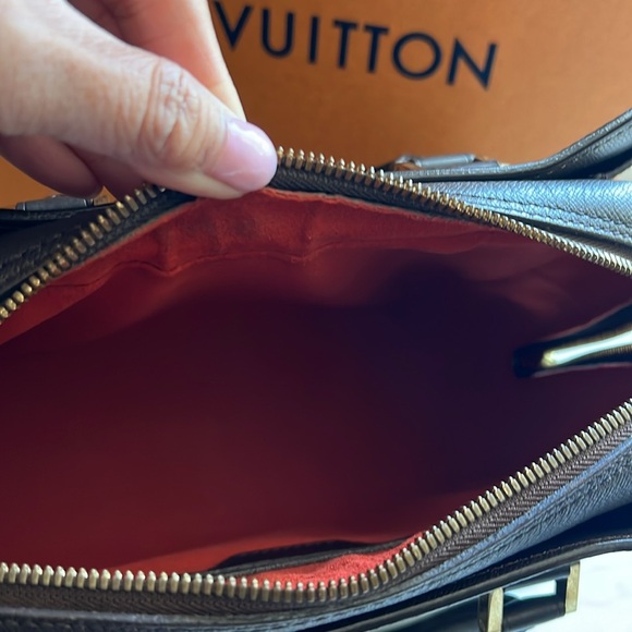 EUC Vintage LV Damier Ebene Triana Top Handle Bag w/ Bag and Box - Picture 12 of 16